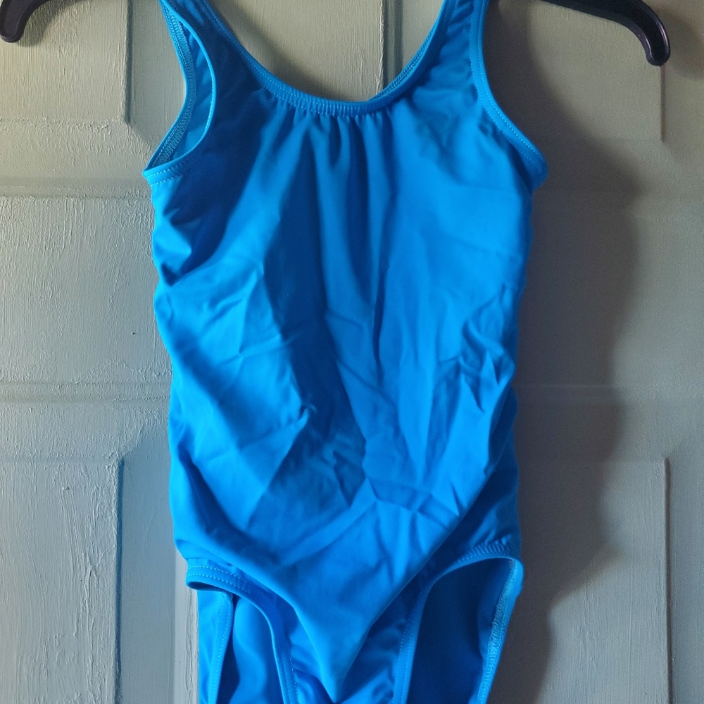 Balera leotard, aqua, medium child
